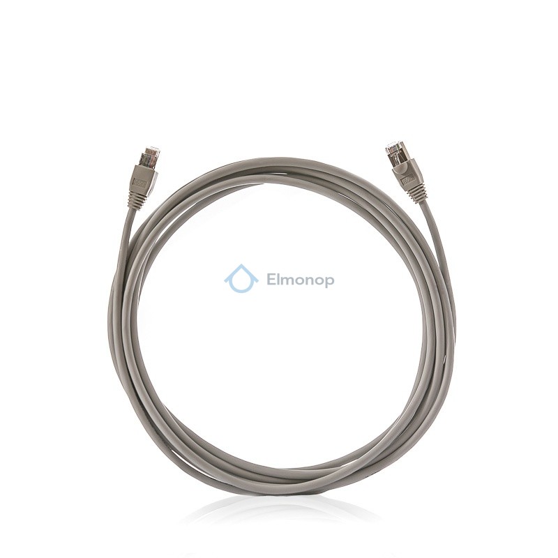 Kábel PATCH DATA KEN-C5E-T-010 cat.5E S/FTP - 1m sivý