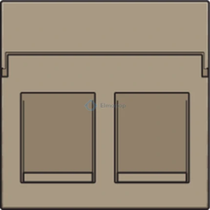 Kryt zásuvky DATA/TEL 123-65200 Intense