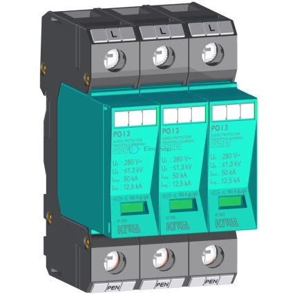 Ochrana 81.003 prepäťová PO I 3 280V 3P "B" (B+C+D) KIWA