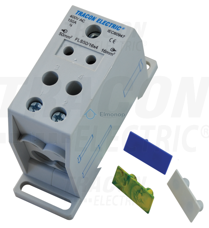 Svorka FLS50/16X4 radová odbočná sivá 1x50mm/4x16mm