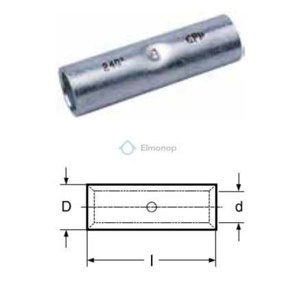 Spojka 95 KU-LE lisovacia Cu 95mm2 (GPH) (KLAUKE 28R)