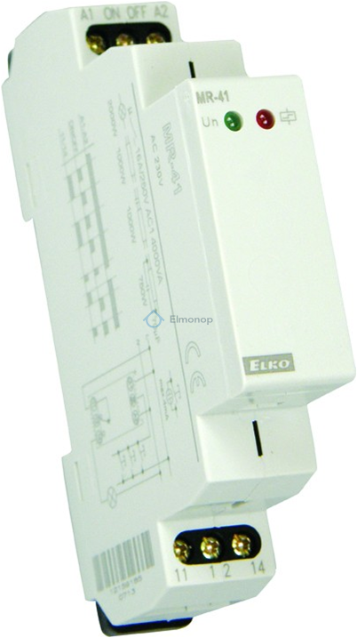 Relé MR-41 UNI pamäťové (impulzné)12-240V AC/DC (ELKO)