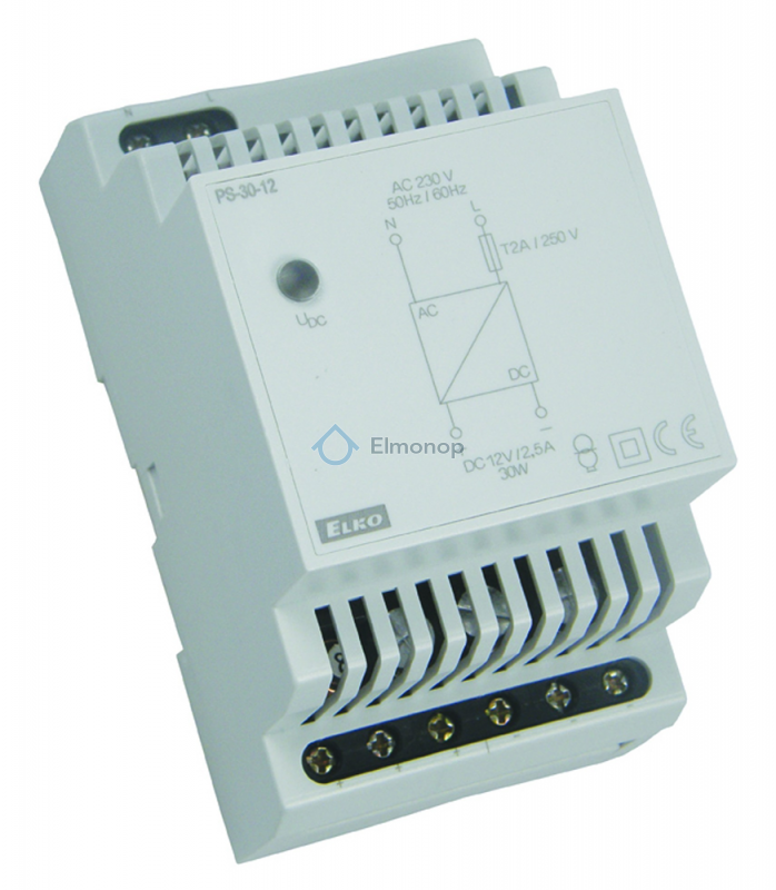 Zdroj napájací PS2M-24/12V (PS-30-12) stabilizovaný 230VAC/12DC 2