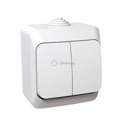 Spínač WDE000550 (C1) č.5 biely CEDAR Plus IP44