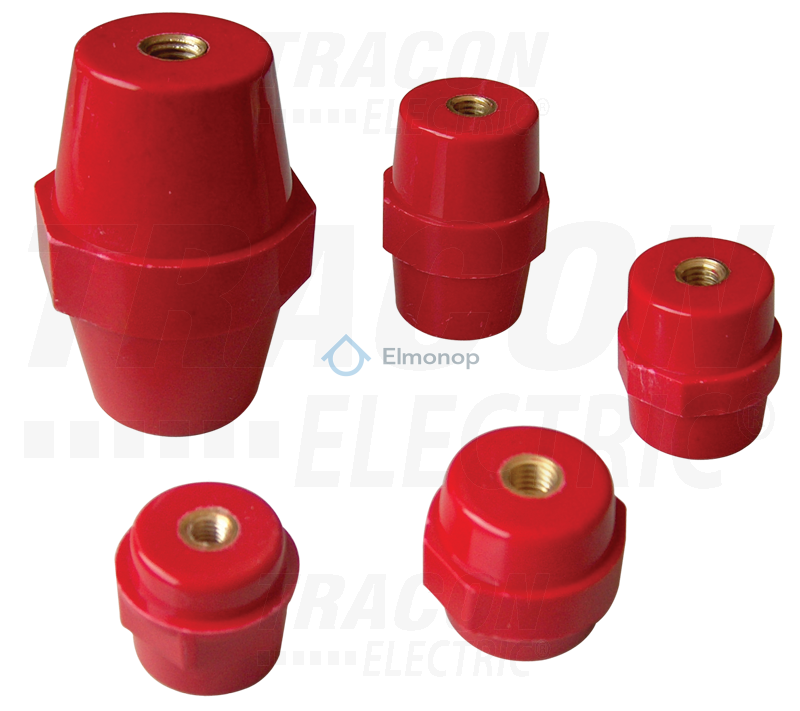 Izolátor STS-40-10 podperný červený H=40mm