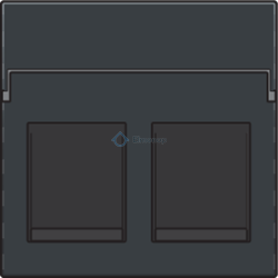 Kryt zásuvky DATA/TEL 122-65200 Intense