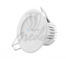 Svietidlo NEDES LED 7W 4000K 600lm zapustené biele IP44 LDL153 mont.otv. 75mm  + (RP7)
