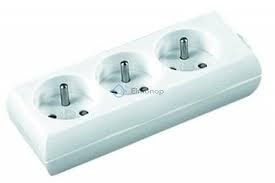 Trojzásuvka GP-331 bez vypínača biela (P0300N)