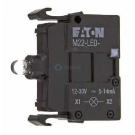 Objímka M22-LED230-W biela 85-264VAC čelná; č.216563