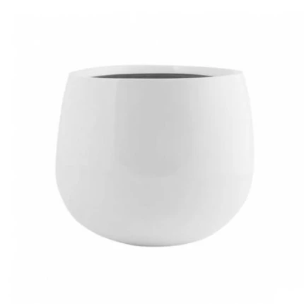 Kvetináč Kevan M H21 D25cm Glossy White