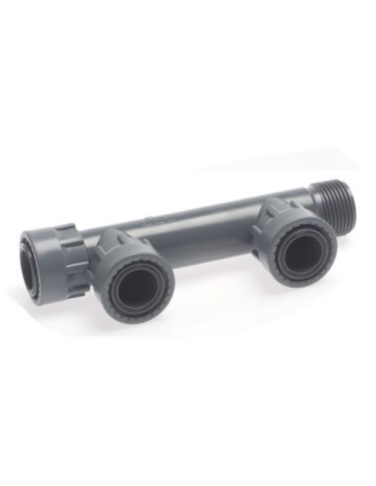 Rain Bird PVC holendrový 2-T kus 1" F x 2 - 1"M x 1"M_PN10