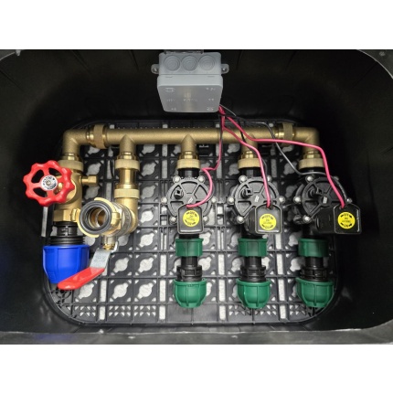 READYBOX Profi Rain Bird pre 3 sekcie 9 VDC + hydrant + sedlový ventil 1"