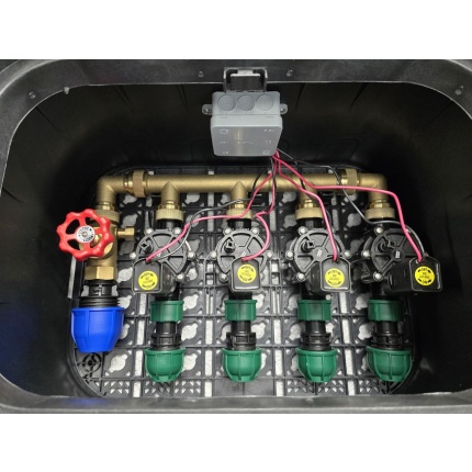 READYBOX Profi Rain Bird pre 4 sekcie 9VDC + sedlový ventil 1"