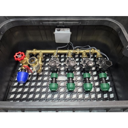 READYBOX Profi Rain Bird pre 4 sekcie 24V + hydrant + sedlový ventil 1"