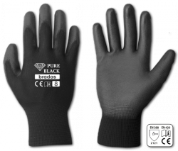 RUKAVICE PURE BLACK PRO polyuretan