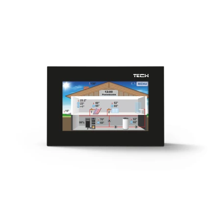 TECH Termostat drôt.RS EU-281 /RS-komunikacia /230V