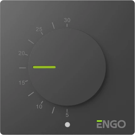 Termostat  kolečko 230V čierny