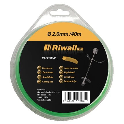 Riwall PRO Žacia struna 2mm / 40m ( štvorcový prierez )