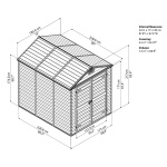 Palram - Canopia Skylight 6x8 hnedý