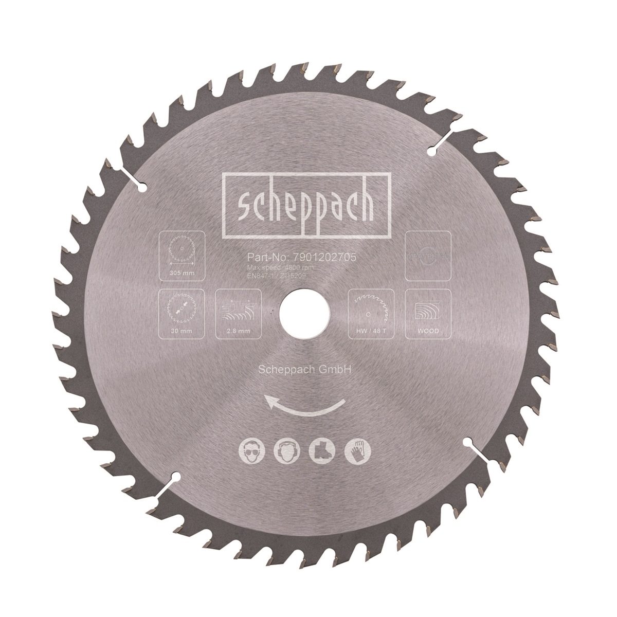 Scheppach Pílový kotúč TCT ( 305 x 30 x 3 mm