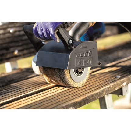 Scheppach Oceľová drôtená kefa