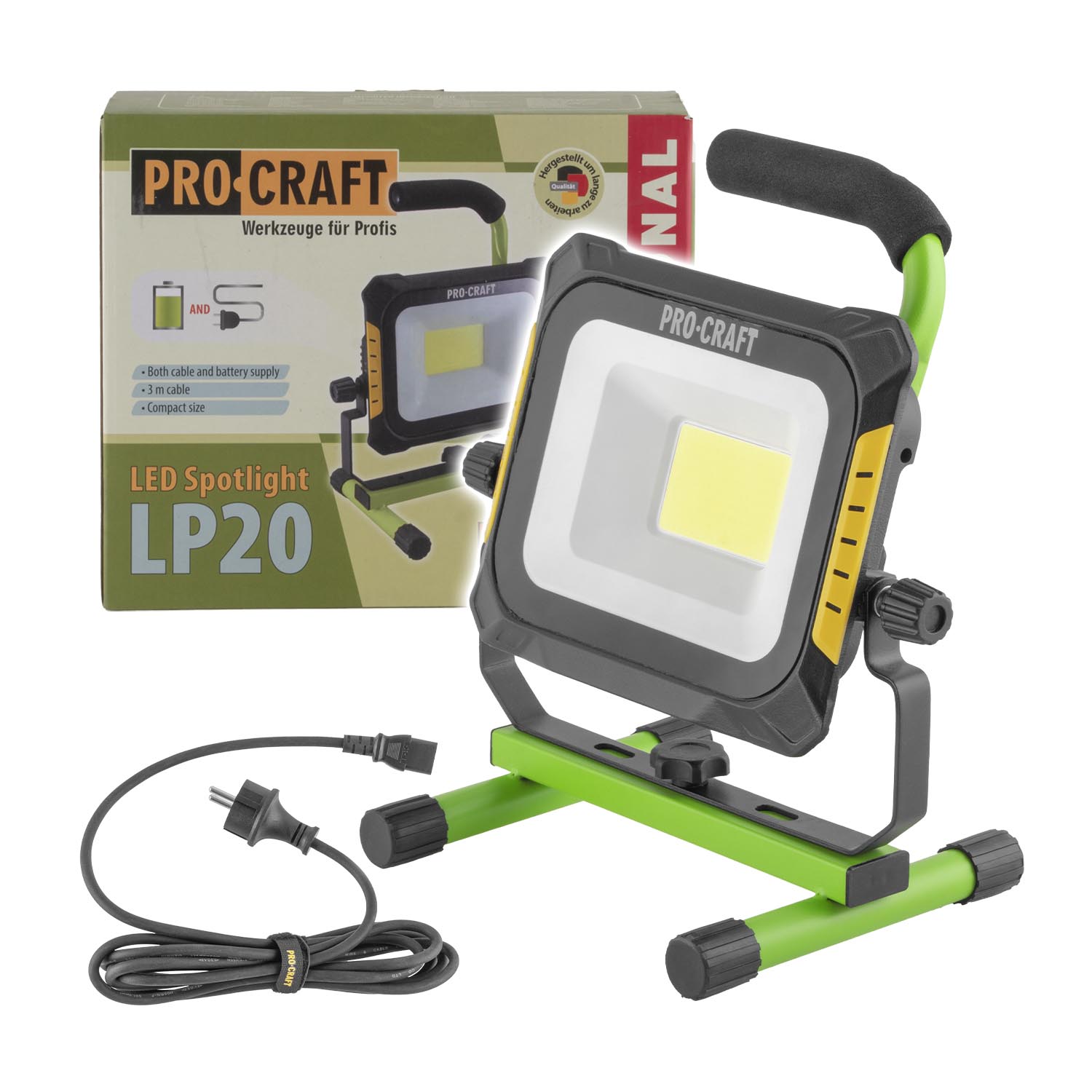 LED reflektor akustický/220V Procraft LP20 bez batérie a nabíjačky | LP20