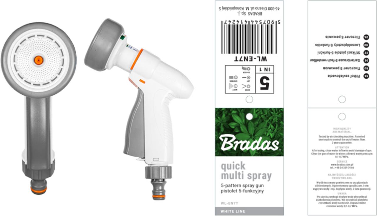 WL-EN7T vodná pištol 5-funkčná QuickMultiSpray