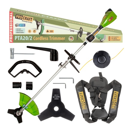 Aku krovinorez Procraft PTA20/2 bez akumulátora a nabíjačky | PTA20/2