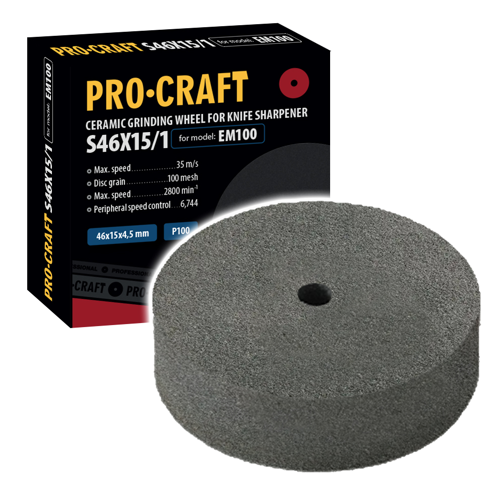 Brúsny kotúč pre brúsku nožov Procraft S46x15 / 1 / EM100 | S46X15/1 Brúsny kotúč pre brúsku nožov Procraft S46x15 / 1 / EM100 | S46X15/1