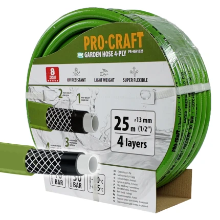 Záhradná hadica Procraft PR-4GH1325 4-vrstvová