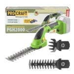 Akumulátorové nožnice na trávu Procraft PGH2000 (bez akumulátora a nabíjačky) | PGH2000