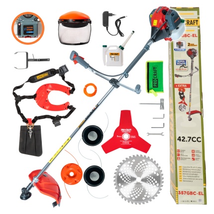 Krovinorez Procraft 357GBC-EL s elektrickým štartovaním | 357GBC-EL