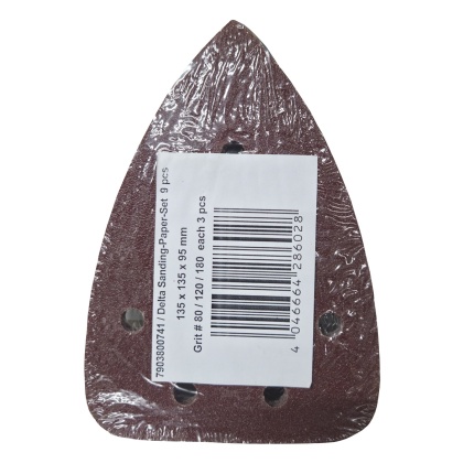 Scheppach Súprava delta brúsnych papierov (3x zr. 80