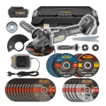 Aku bruska úhlová Procraft AG125B + 10x řezný