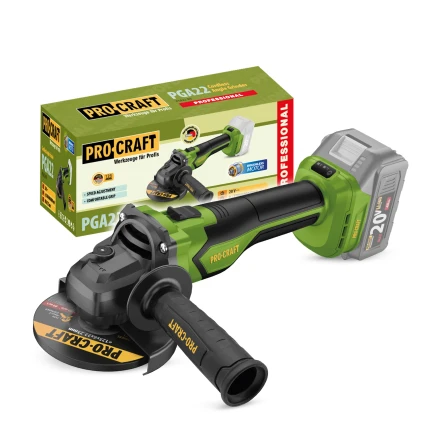 Aku uhlová brúska Procraft PGA22bb (bez batérie a nabíjačky) | PGA22-BB