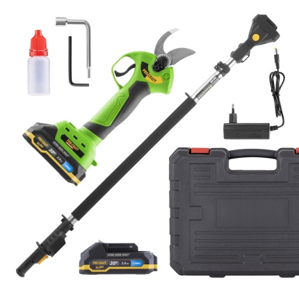 Sada aku nožnice na vetvy ES28Li s batériou a nabíjačkou a predlžovací nadstavec EP2.0R | SES28Li-EP2.0