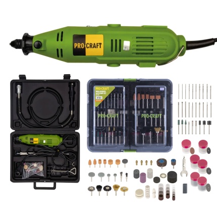 Priama brúska Procraft PG400 + GK-418 s ohybným nadstavcom a príslušenstvom | SPG400/GK-418