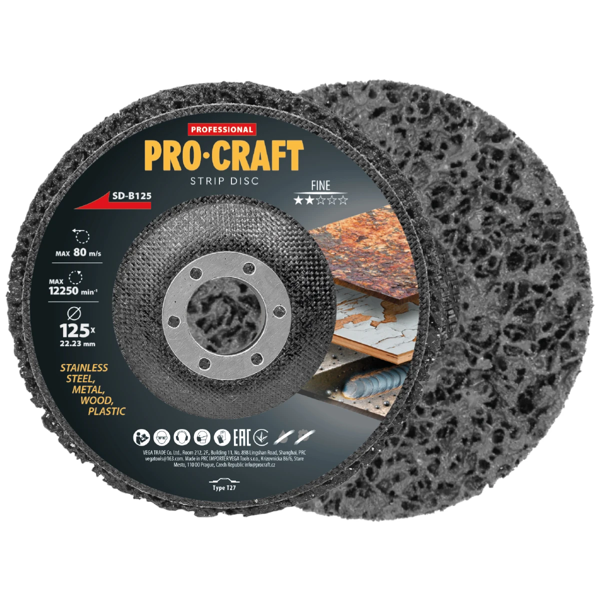 8900-brusny-kotuc-clean-strip-procraft-sd-b125-sd-b125 Brúsny kotúč Clean & Strip Procraft SD-B125 | SD-B125 – Obrázok 1