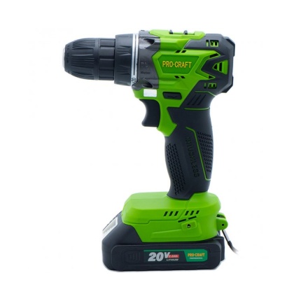 Akumulátorový vŕtací skrutkovač Procraft PA20BL 1 batéria | PA20BL 1B