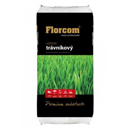 Substrát trávnikový s kremičitým pieskom Premium  40l 42ks/pal.