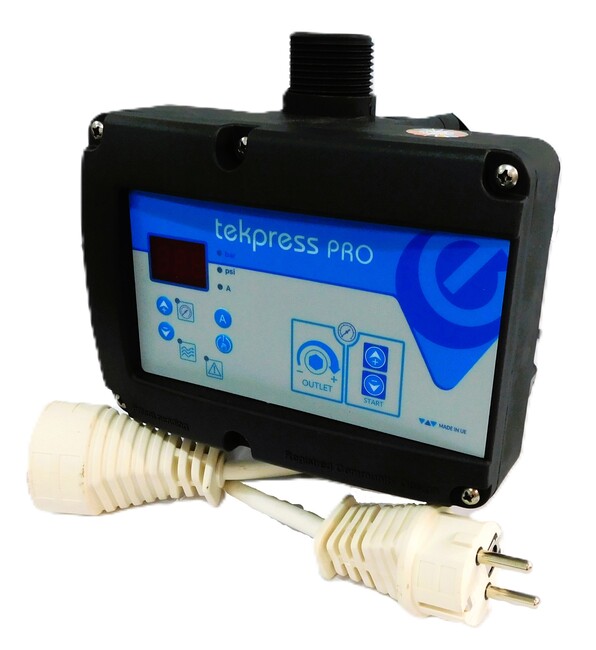 Prietokový spínač s reguláciou tlaku TEKPRESS PRO 1" 230V 2,2kW 16A s flexo káblami