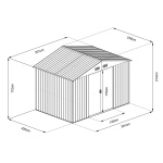 Riwall PRO RMSA 8x10 Anthracite
