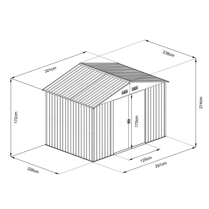 Riwall PRO RMSA 8x10 hnědá