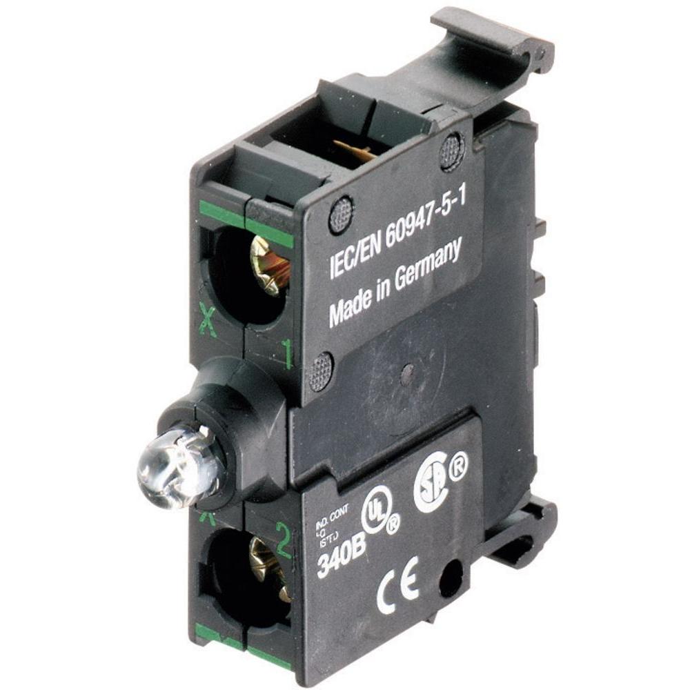 Objímka M22-LEDC230-W biela 85-264VAC na základňu; č.216566